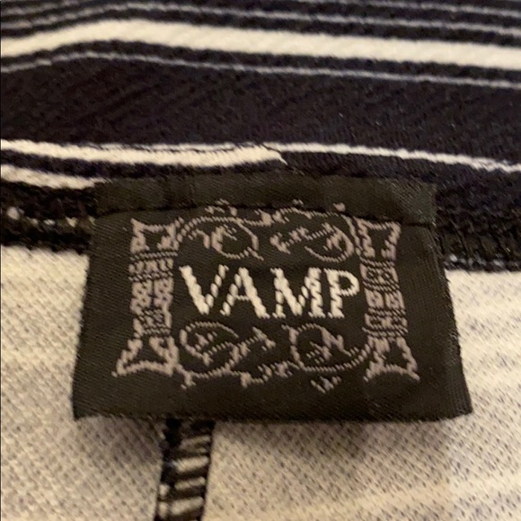 💟 Sale 2/$15 💟 🆕 Black & White Stripes A-Line Stretch Skirt - Picture 3 of 5